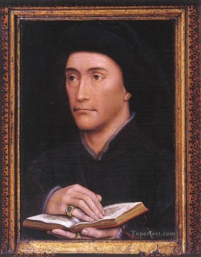 vincent laurensz van der vinne Painting - Portrait of a Man Guillaume Fillastre Rogier van der Weyden